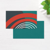 Rainbow Art, blaue, weiße Linie Kunst (Schreibtisch)