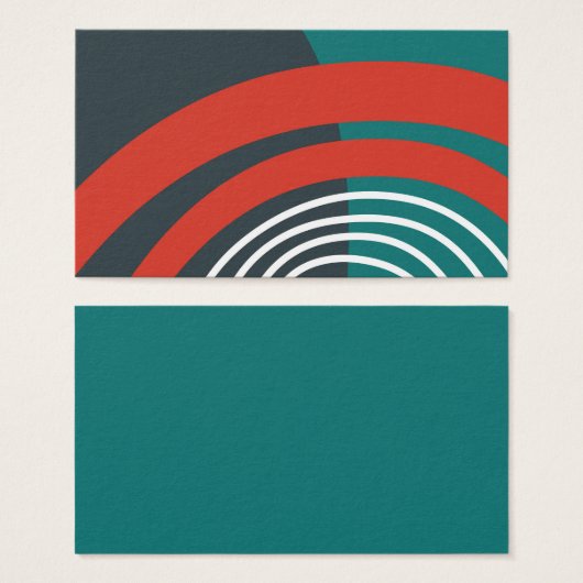 Rainbow Art, blaue, weiße Linie Kunst (Vorne & Hinten)