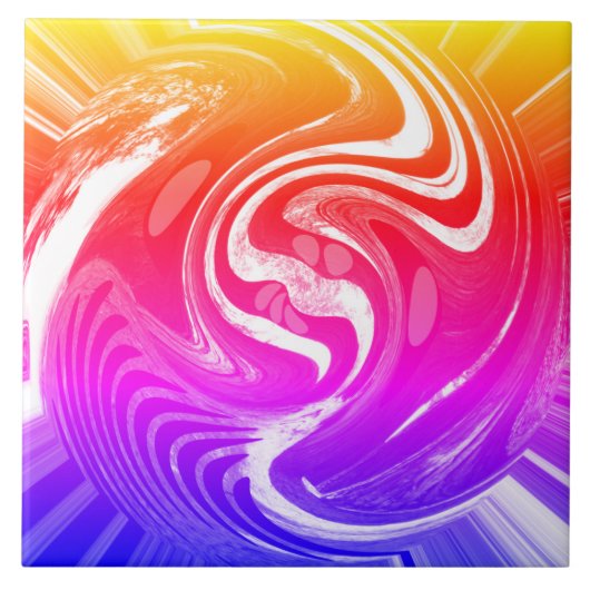 Rainbow-Art Fliese (Vorderseite)