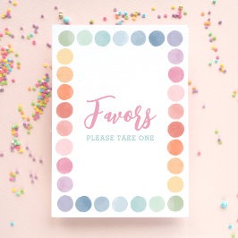 Rainbow Art Geburtstagsparty favorisiert Signierun Poster