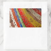 Rainbow Art Glass Rechteckiger Aufkleber (Tasche)