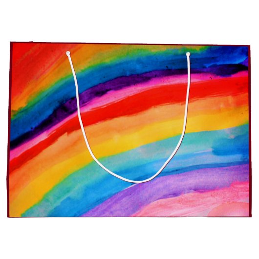 Rainbow Art Große Geschenktüte (Rückseite)