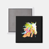 Rainbow Art Magnet (Vorderseite/Rückseite)