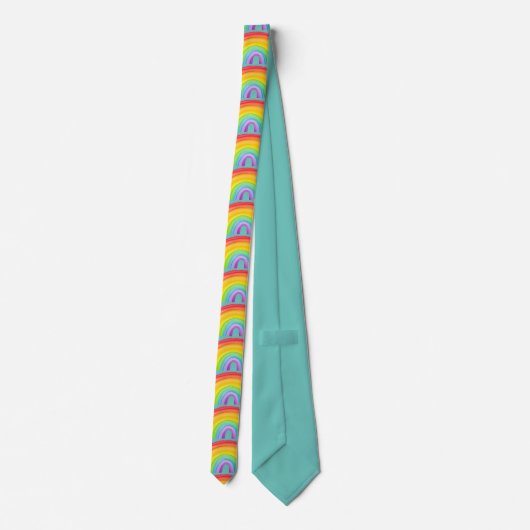 RAINBOW ART MEN's Neck Tie Krawatte (Rückseite)