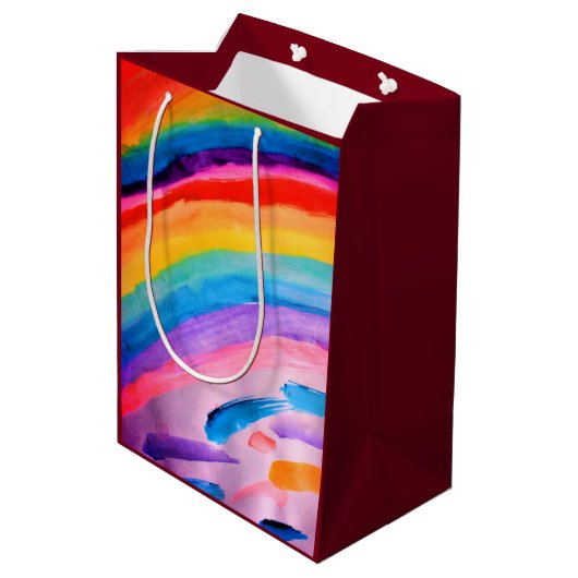 Rainbow Art Mittlere Geschenktüte (Rückseite Schrägansicht)