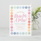 Rainbow Art Painting Geburtstagsparty Einladung (Stehend Vorderseite)