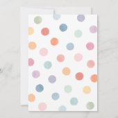 Rainbow Art Painting Geburtstagsparty Einladung (Rückseite)