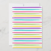 Rainbow Art Party Dresden für Messe Birthday Einladung (Rückseite)