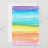 Rainbow Art Party Einladung (Rückseite)