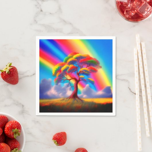 Rainbow Art Serviette (Beispiel)
