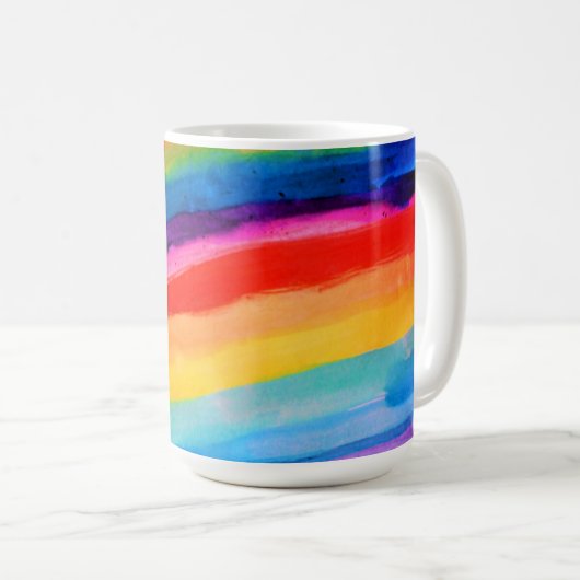 Rainbow Art Tissue Kaffeetasse (VorderseiteRechts)