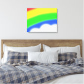 Rainbow Art Wrapped Canvas Leinwanddruck (Insitu (Schlafzimmer))