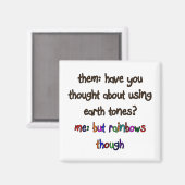 Rainbow Artist Magnet (Vorderseite/Rückseite)