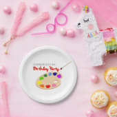 Rainbow Artist Palette Malerei Geburtstagspartei Pappteller (Party)
