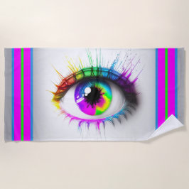 Rainbow Artistic Eye Strandtuch