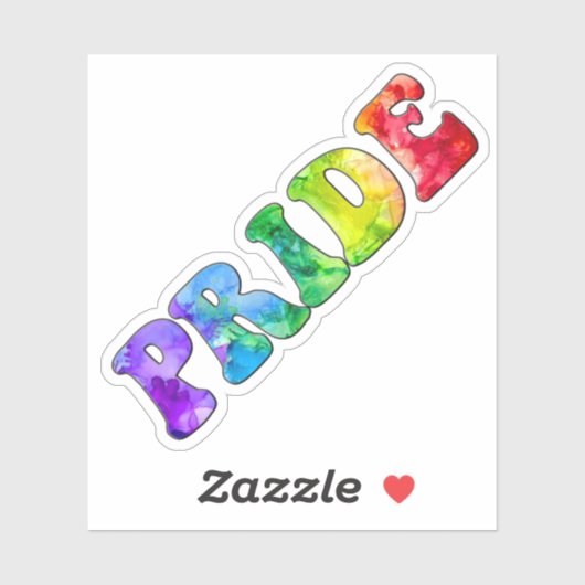 Rainbow Artistic Pride Kisscut Sticker (Blatt)