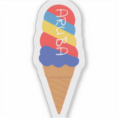 Rainbow-Aruba-Kegel Aufkleber (Vorderseite)