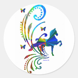 Rainbow ASB Runder Aufkleber