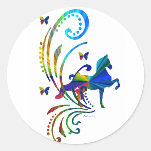 Rainbow ASB Runder Aufkleber (Vorderseite)