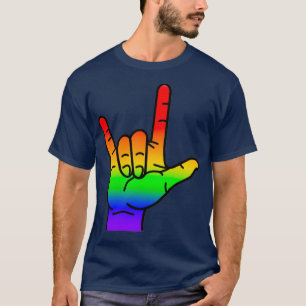 Rainbow ASL quotI Liebe Youquot T-Shirt