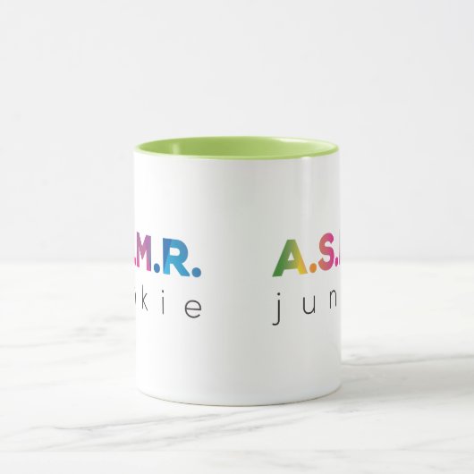 Rainbow ASMR junkie Tasse (Zentrum)