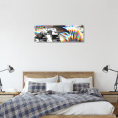 Rainbow Assault  Canvas Print Leinwanddruck (Insitu (Schlafzimmer))