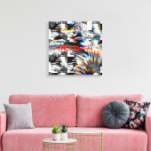 Rainbow Assault Canvas Print Leinwanddruck (Insitu (Wohnzimmer))