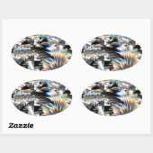 Rainbow Assault Ovaler Aufkleber (Blatt)