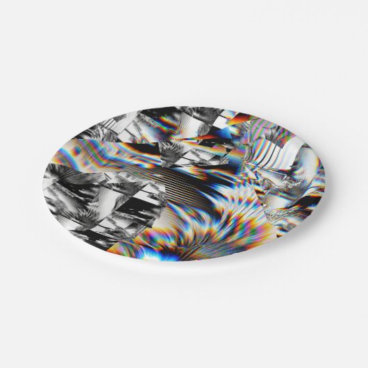 Rainbow Assault Pappteller (Schrägansicht)