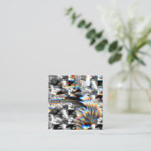 Rainbow Assault Quadratische Visitenkarte (Stehend Vorderseite)