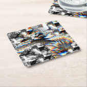 Rainbow Assault  Rechteckiger Pappuntersetzer (angewinkelt)