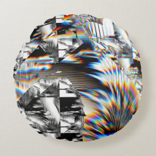 Rainbow Assault Round Pillow Rundes Kissen