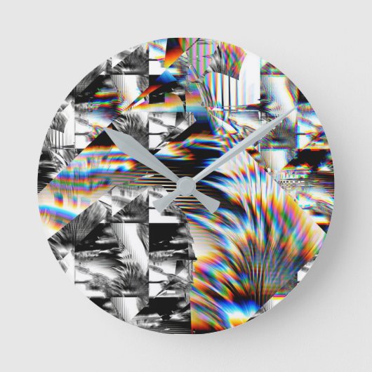 Rainbow Assault   Runde Wanduhr (Vorderseite)