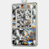 Rainbow Assault Weihnachtsschmuck Rahmen-Ornament Silber (Links)