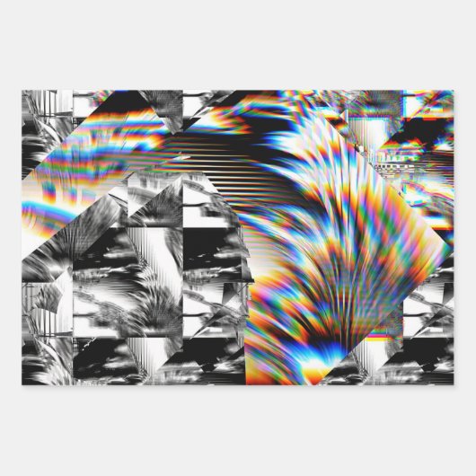 Rainbow Assault Wrapping Paper Flat Sheet Set 3 Geschenkpapier Set (Vorderseite 3)