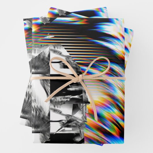 Rainbow Assault Wrapping Paper Flat Sheet Set 3 Geschenkpapier Set (Beispiel)