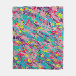 Rainbow Ästhetische Abstrakte Malerei Fleecedecke