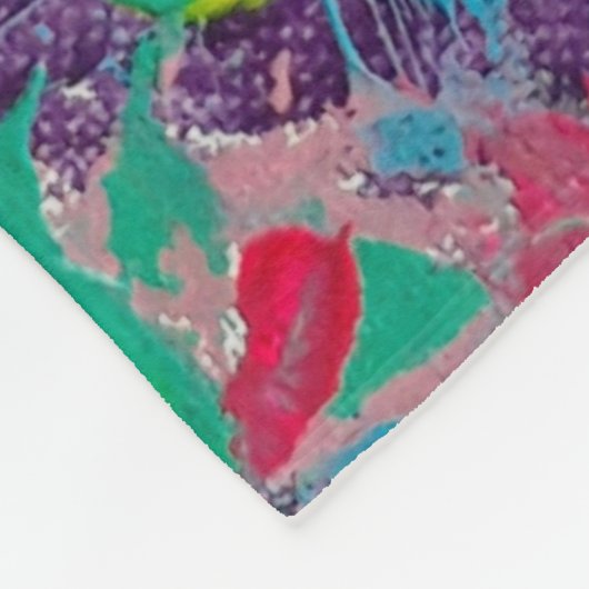 Rainbow Ästhetische Abstrakte Malerei Fleecedecke (Ecke)