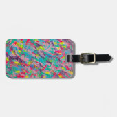 Rainbow Ästhetische Abstrakte Malerei Gepäckanhänger (Vorderseite horizontal)