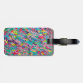 Rainbow Ästhetische Abstrakte Malerei Gepäckanhänger (Rückseite horizontal)