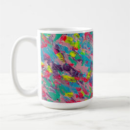 Rainbow Ästhetische Abstrakte Malerei Kaffeetasse