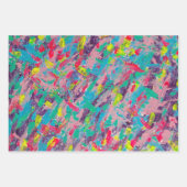 Rainbow Ästhetische Abstrakte Printwerbung Geschenkpapier Set (Vorderseite)