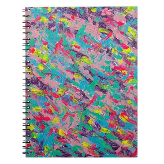 Rainbow Ästhetische Abstrakte Printwerbung Notizblock (Vorderseite)
