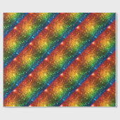 Rainbow Astral Glitzer nur Liebe ist real Geschenkpapier (Flach)