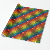 Rainbow Astral Glitzer nur Liebe ist real Geschenkpapier (Ungerollt)