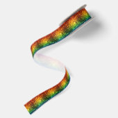Rainbow Astral Glitzer nur Liebe ist real Satinband (Rückseite)