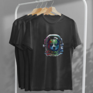 Rainbow Astronaut Dog T-Shirt