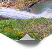 Rainbow at Wailua Falls, Kauai, Hawaii Poster (Ecke)