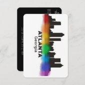 Rainbow Atlanta RSVP Karte (Vorne/Hinten)