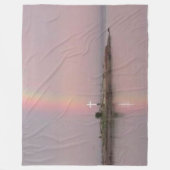 RAINBOW auf einem CROSS Fleecedecke (Vorderseite)